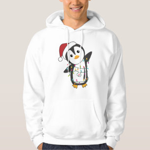 Pinguïns met kerstwinterpinguïns hoodie