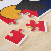 Pinguïns met kerstwinterpinguïns legpuzzel (Zijkant)
