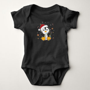 Pinguïns met kerstwinterpinguïns romper