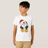 Pinguïns met kerstwinterpinguïns t-shirt (Voorkant volledig)