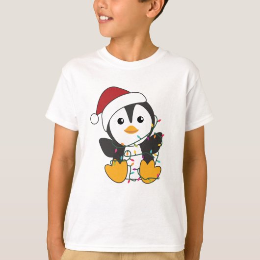 Pinguïns met kerstwinterpinguïns t-shirt (Voorkant)