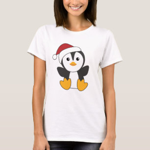 Pinguïns met kerstwinterpinguïns t-shirt