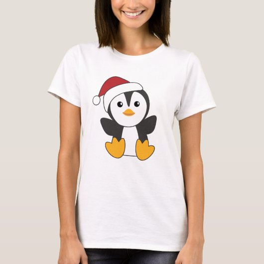 Pinguïns met kerstwinterpinguïns t-shirt (Voorkant)