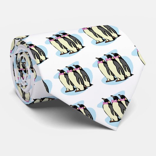 pinguïns met kom stropdas (Opgerold)