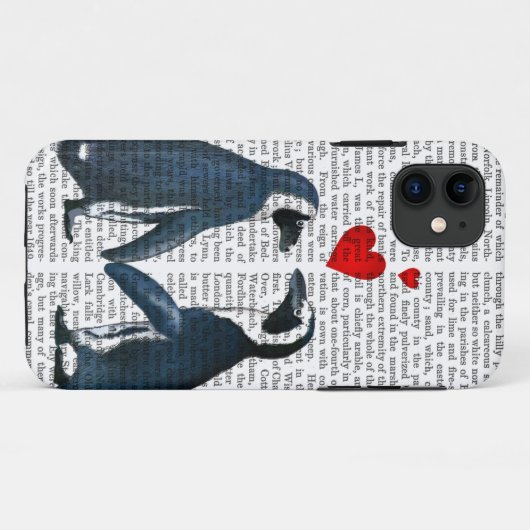 pinguïns met liefdesharten Case-Mate iPhone case (Achterkant (horizontaal))