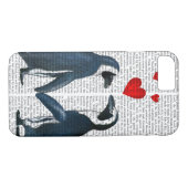 pinguïns met liefdesharten Case-Mate iPhone case (Achterkant (Horizontaal))