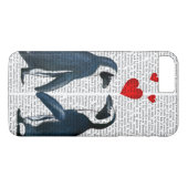 pinguïns met liefdesharten Case-Mate iPhone case (Achterkant (Horizontaal))
