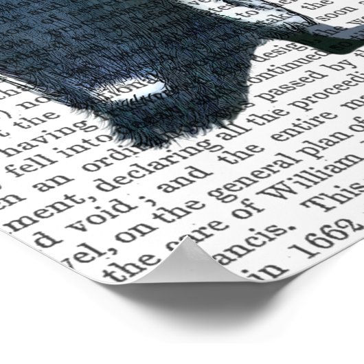 pinguïns met liefdesharten poster (Hoek)