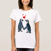 pinguïns met liefdesharten t-shirt (Voorkant)