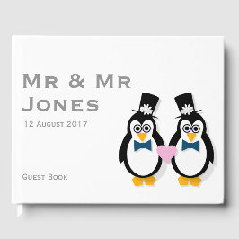 Pinguïns Mr & Mr Wedding Guest Book () Gastenboek