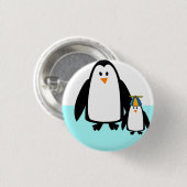 Pinguïns, Natuur, Dier Ronde Button 3,2 Cm (Voorkant /achterkant)