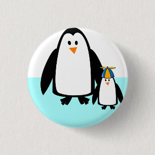 Pinguïns, Natuur, Dier Ronde Button 3,2 Cm