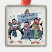 Pinguïns Noordpool Vakantie Keepsake Ornament (Voorkant)
