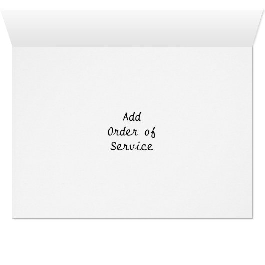 Pinguïns Ontwerp Bruiloft Orde van Service (Binnen Horizontaal (Onder))