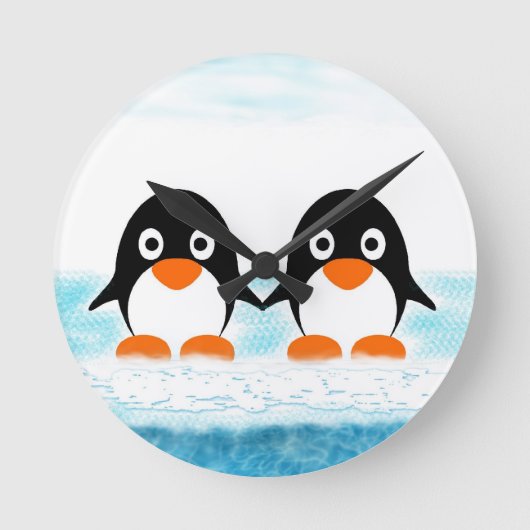 pinguïns op de klok van iceburg (Voorkant)