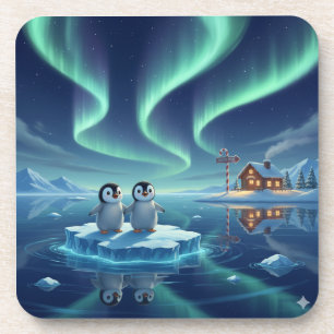Pinguïns op de Noordpool - Bier Onderzetter