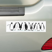 Pinguïns op de parade bumpersticker (Op auto)