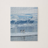 Pinguïns op een ijsberg legpuzzel (Verticaal)