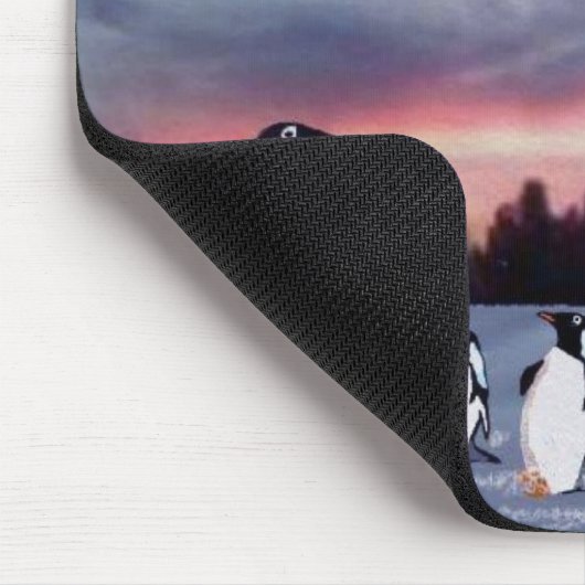 Pinguïns op Ice Mousepad Muismat (Hoek)