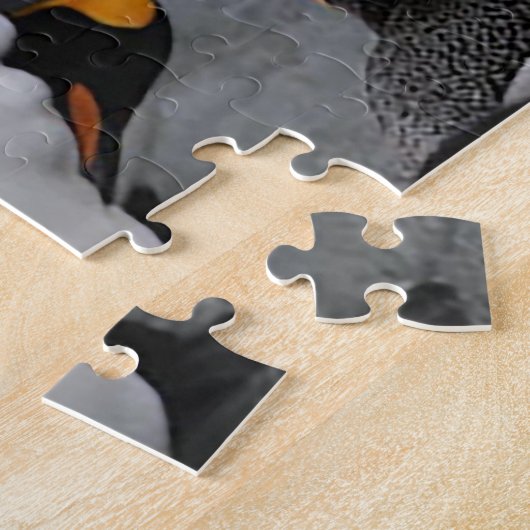 Pinguïns op ijs legpuzzel (Zijkant)