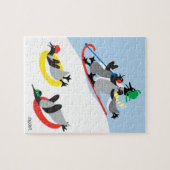 Pinguïns op slee jigsaw puzzel (Horizontaal)
