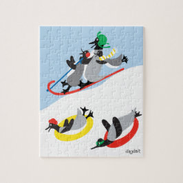 Pinguïns op slee jigsaw puzzel