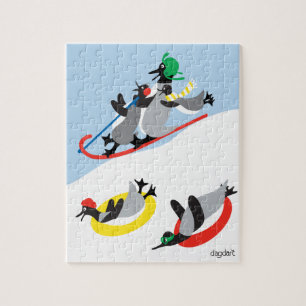 Pinguïns op slee jigsaw puzzel