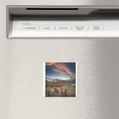 Pinguïns op Sunset Magneet (Insitu (Vaatwasser))