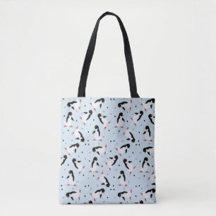 Pinguïns overal print Canvas tas