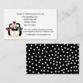 Pinguïns Paar Behuizing kaarten (Voorkant / Achterkant)