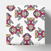 Pinguïns patroon Kerstmis gunst doos Bedankdoosjes (Bovenkant)