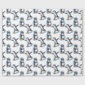 Pinguïns Patroon Ontwerp Cadeaupapier (Vlak)