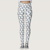Pinguïns Patroon Ontwerp Leggings (Voorkant)