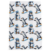 Pinguïns Patroon Ontwerp Medium Cadeauzakje (Achterkant)