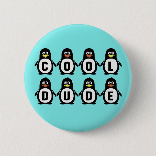 Pinguïns Pin-on Button (Voorkant)