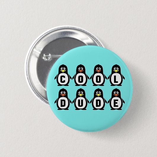 Pinguïns Pin-on Button (Voorkant /achterkant)