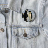 pinguïns-poop-uit-ruimte ronde button 5,7 cm (In situ)
