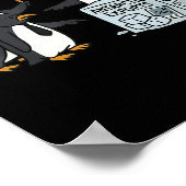 Pinguïns protesteren tegen tarieven Funny Penguin Poster (Hoek)