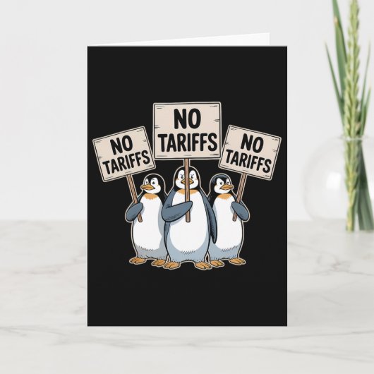Pinguïns protesteren tegen Trump-tarief Funny Peng Kaart (Voorkant)