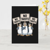 Pinguïns protesteren tegen Trump-tarief Funny Peng Kaart (Gele Bloem)