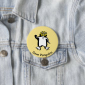 Pinguïns redden - Bedreigde dieren afbeelding - Ge Ronde Button 7,6 Cm (In situ)