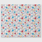 Pinguïns Rendier Polar Beren Gepersonaliseerde naa Cadeaupapier (Vlak)