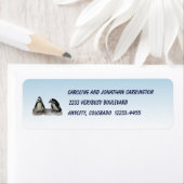 Pinguïns retouradreslabel etiket (Insitu)