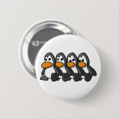 pinguïns ronde button 5,7 cm (Voorkant /achterkant)