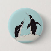 pinguïns ronde button 5,7 cm (Voorkant)