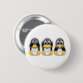 pinguïns ronde button 5,7 cm (Voorkant /achterkant)