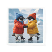 Pinguïns schaatsen