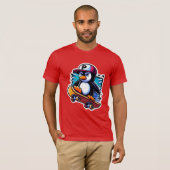 PINGUÏNS SKATEBOARDER T-SHIRT (Voorkant volledig)