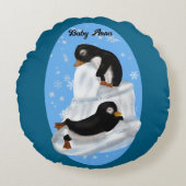 Pinguïns slapen rond kussen (Voorkant)