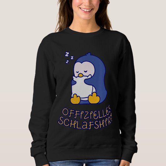 Pinguins Slapend Shirt Pajama Nightgown Dreaming (Voorkant)